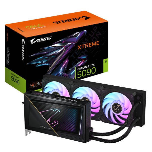 Gigabyte AORUS GeForce RTX 5090 XTREME WATERFORCE 32G | NVIDIA | 32 GB | GeForce RTX 5090 | GDDR7 | HDMI ports quantity 1 | PCI-E 5.0