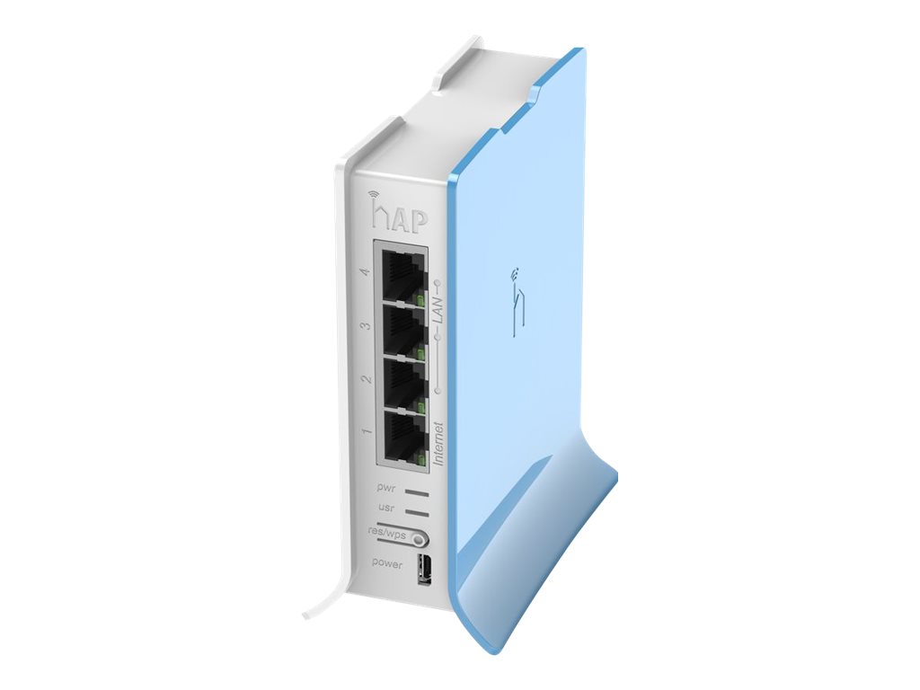 Access Point | RB941-2nD-TC hAP Lite | 802.11n | 10/100 Mbit/s | Ethernet LAN (RJ-45) ports 4 | MU-MiMO Yes | 12 month(s)