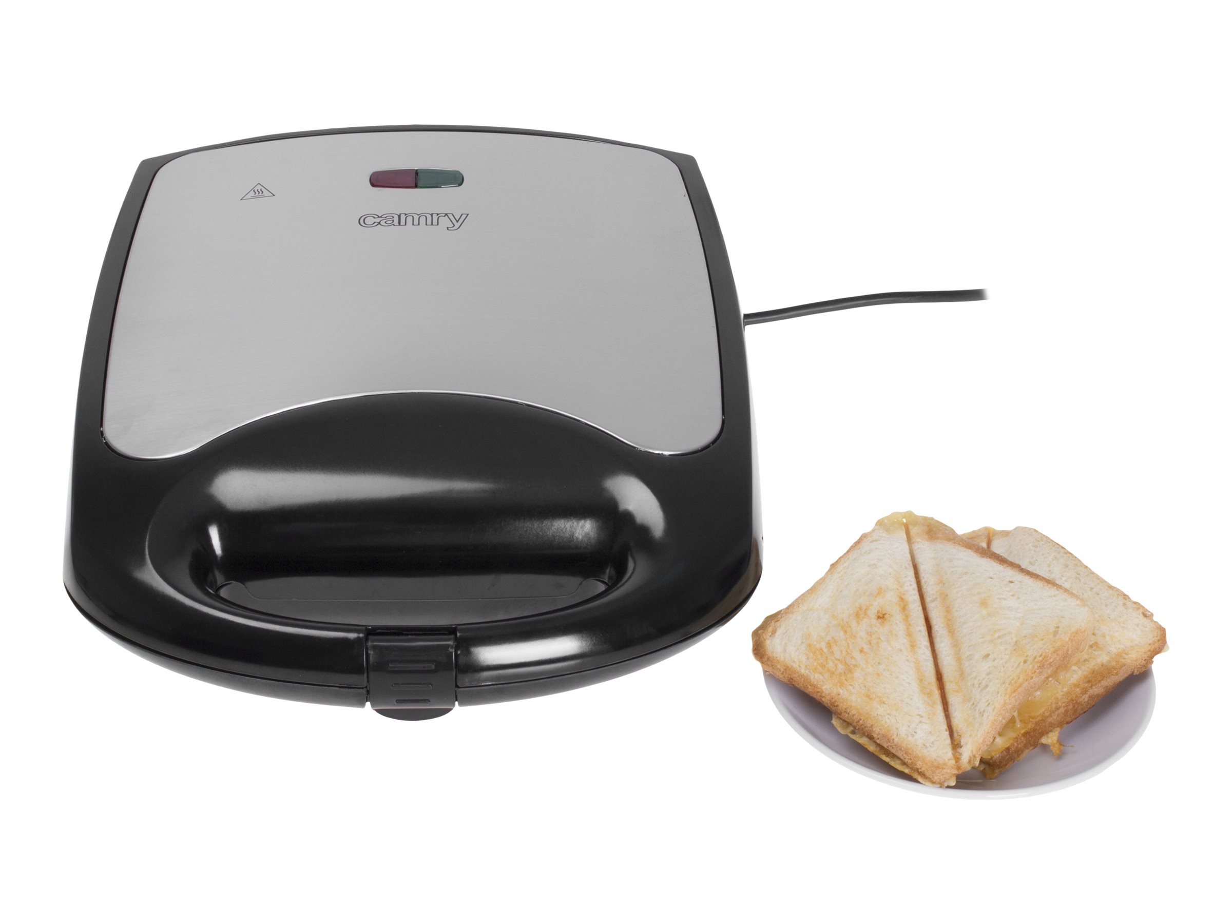 Camry | Sandwich maker XL | CR 3023 | 1500 W | Number of plates 1 | Number of pastry 4 | Black - Image 6