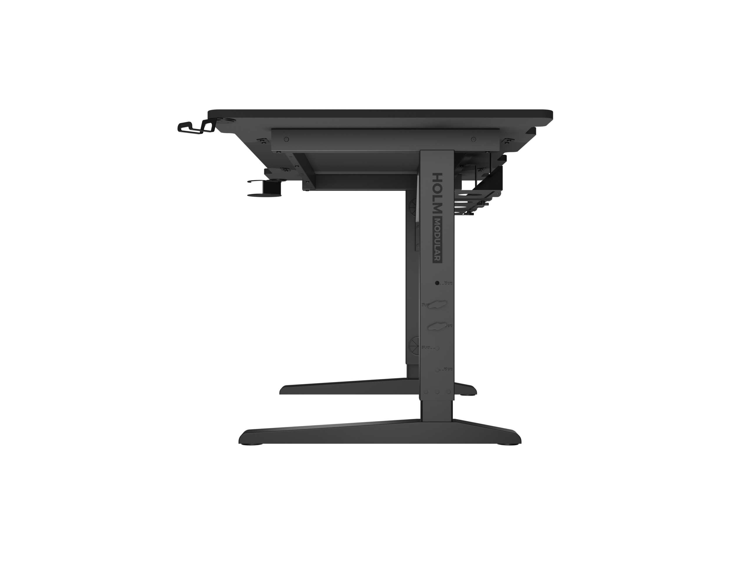 Genesis | Modular Gaming Desk | Holm 140 RGB | Anthracite Black - Image 3