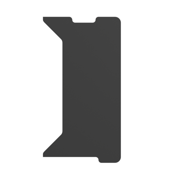 Genesis | Holm Modular Side Desk Top Right 40cm | NDS-2279 | Anthracite Black