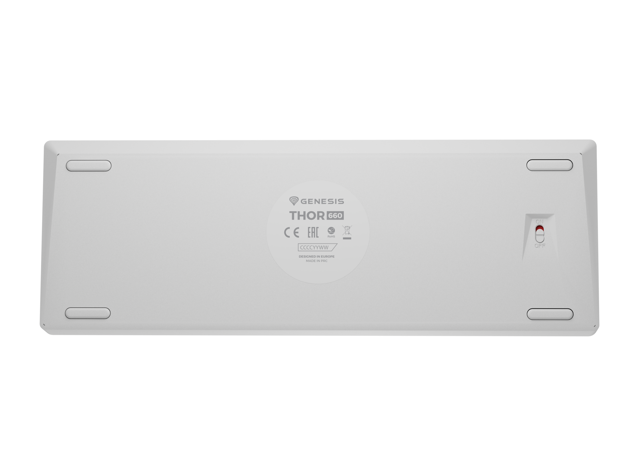 Genesis | THOR 660 G2 | Gaming Keyboard | Wireless/Wired | US | RGB | White | 2.4GHz, Bluetooth, USB-C | Linear - Image 5