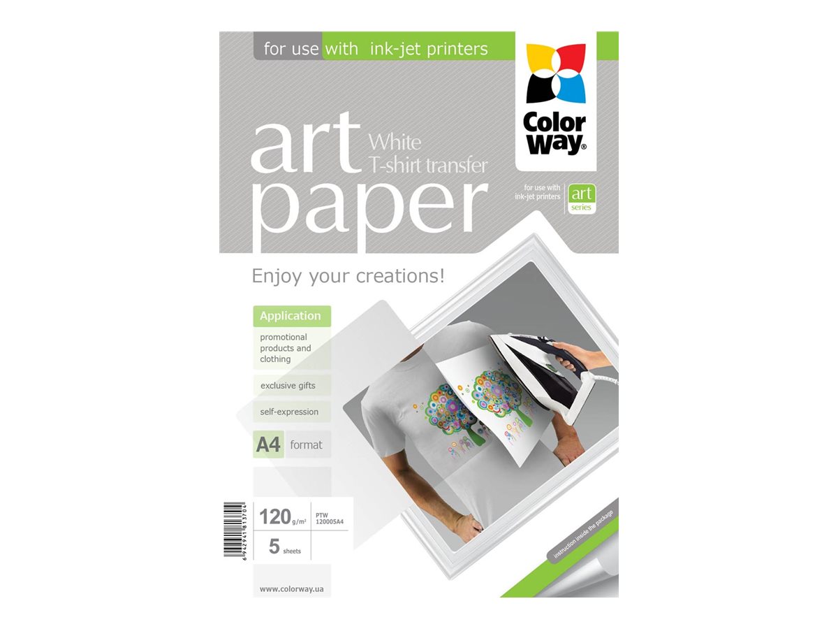 ART | Photo Paper T-shirt transfer (white) | 120 g/m² | A4