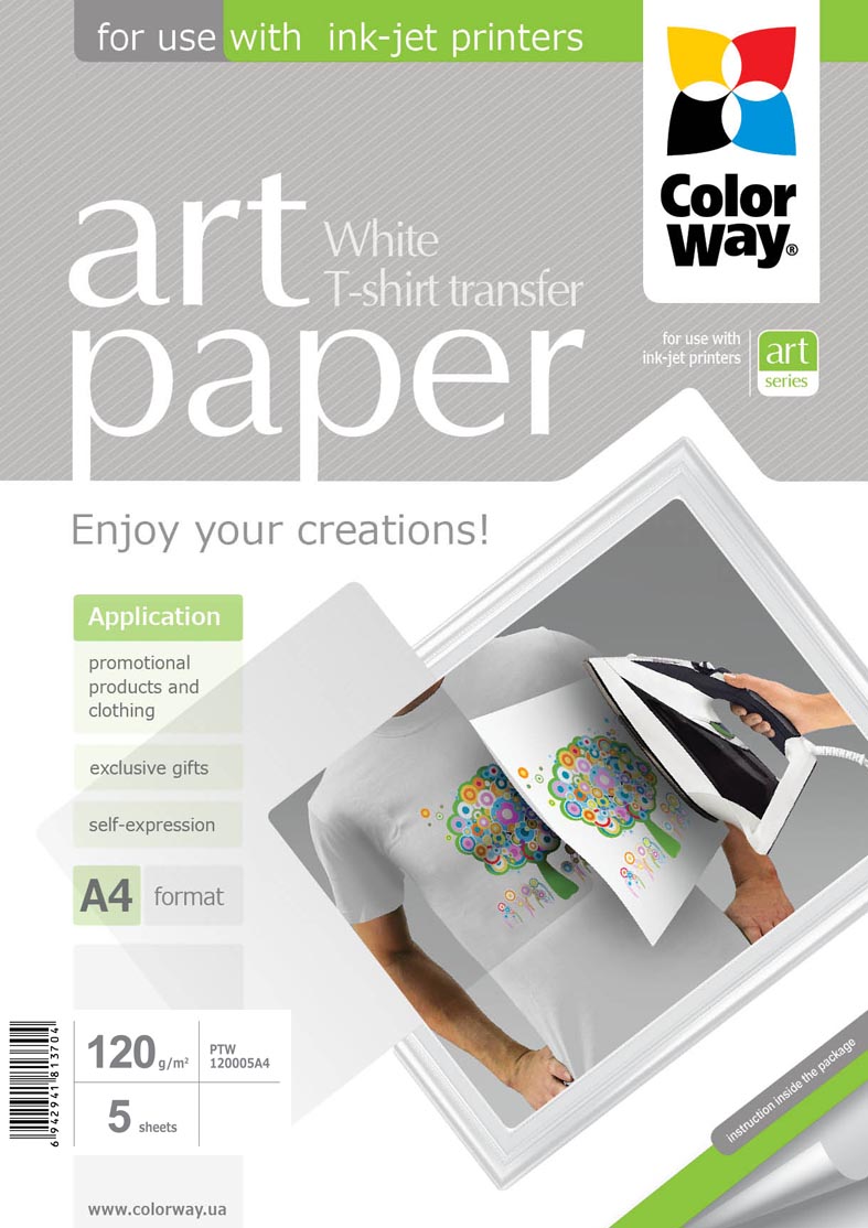 ART | Photo Paper T-shirt transfer (white) | 120 g/m² | A4 - Image 2