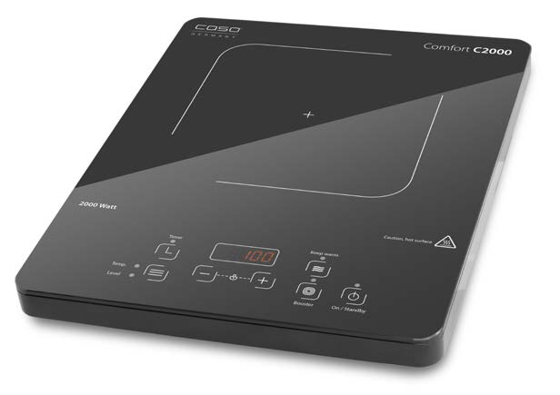 Caso | Free standing table hob | Comfort C2000 | Number of burners/cooking zones 1 | Sensor | Black | Induction - Image 5