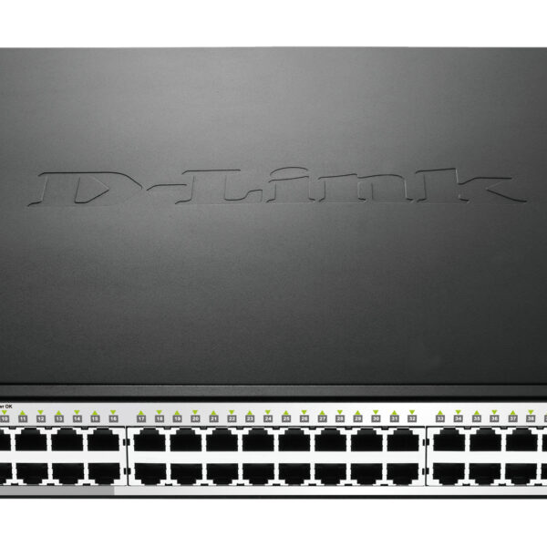 D-Link | Switch | DGS-1210-52MP | Web Management | Rack mountable | Gigabit Ethernet (copper) ports quantity 48 | SFP ports quantity 4 | Power over Ethernet (PoE) ports quantity 40 | PoE/Poe+ ports quantity 8 | Power supply type Single | 24 month(s)