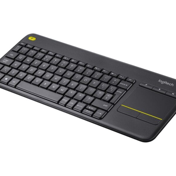 Logitech | K400 Plus | Keyboard with Trackpad | Wireless | US | Black | USB port