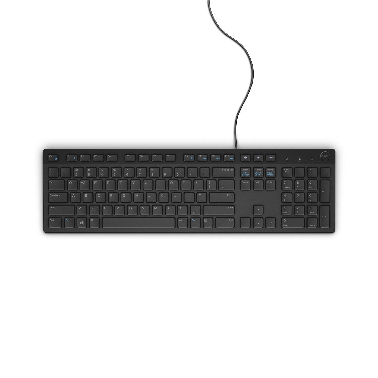 Dell | KB216 | Multimedia | Wired | US | Black | Numeric keypad - Image 3