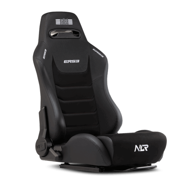 Next Level Racing | Premium PU Leather | Reclining Seat | ERS3 Elite PU Leather & Suede Edition | Black