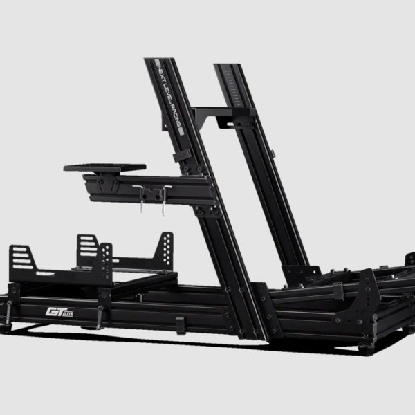 Next Level Racing | Aluminum; Carbon Steel | Racing Simulator Cockpit | GTElite Wheel Plate Edition | Black