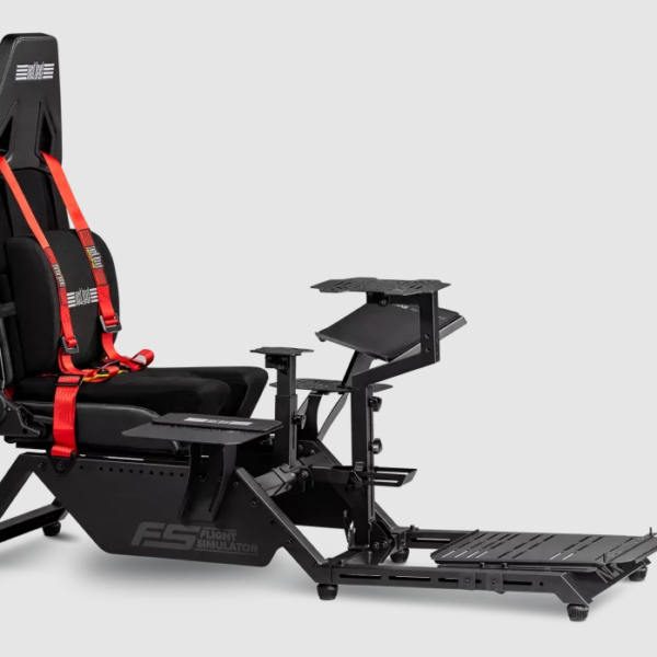 Next Level Racing | Flight Simulator Cockpit | Black and Red