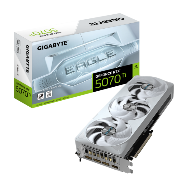 Gigabyte GeForce RTX 5070 Ti EAGLE OC ICE SFF 16G | NVIDIA | 16 GB | GeForce RTX 5070 Ti | GDDR7 | HDMI ports quantity 1 | PCI-E 5.0
