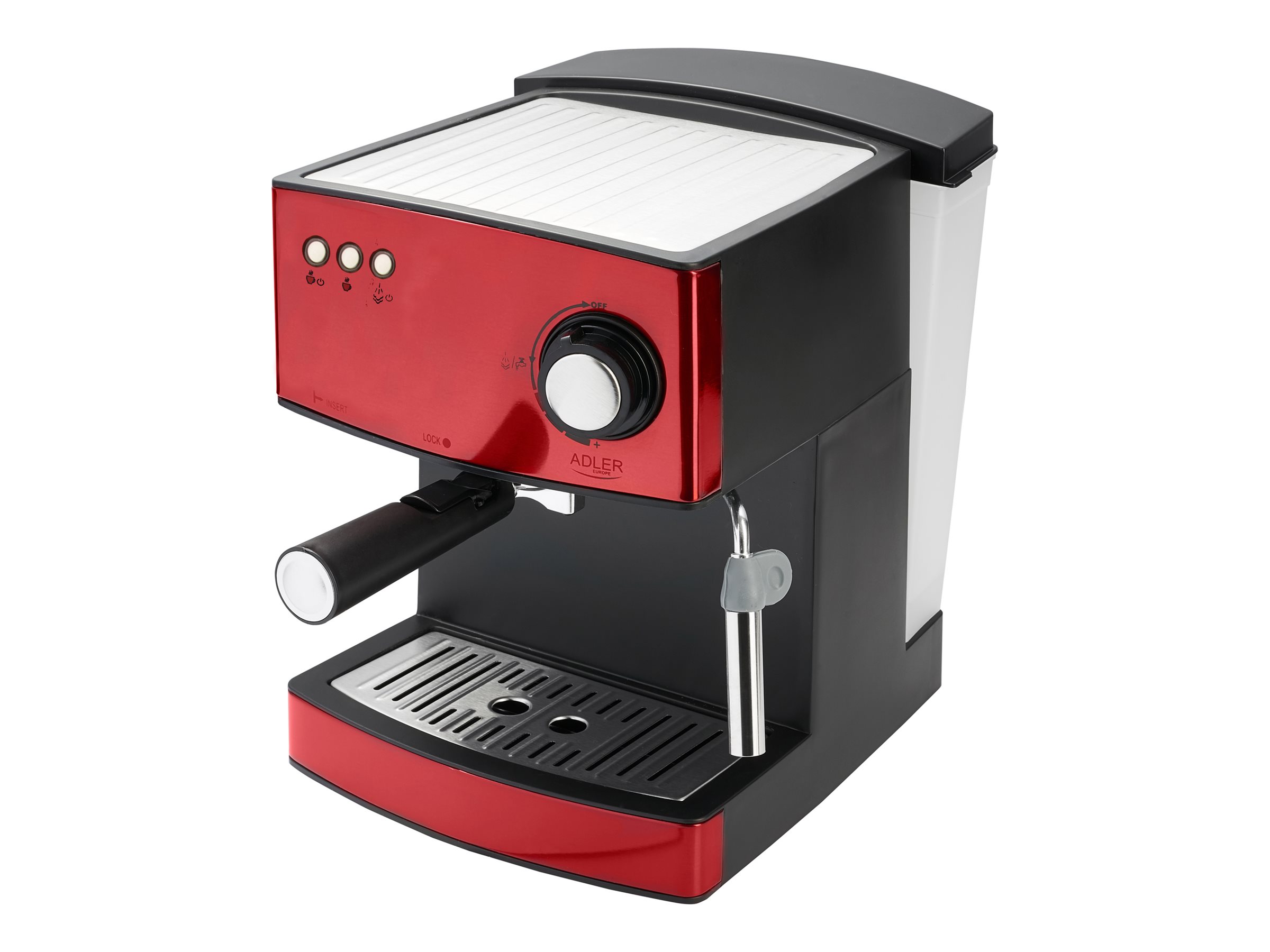 Adler | AD 4404 r | Pump pressure 15 bar | Semi-automatic | 850 W | Red