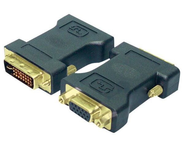 Logilink | DVI-I male Dual-Link (24+5 pin) > VGA female HD (15-pin) | Black | DVI -I | VGA