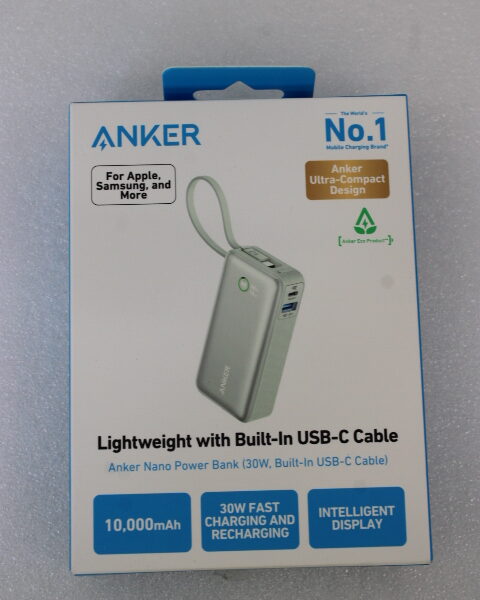 SALE OUT. Anker 545 Nano Power Bank | A1259G61 | 10000 mAh | Green | UNPACKED, SCRATCHED ON TOP