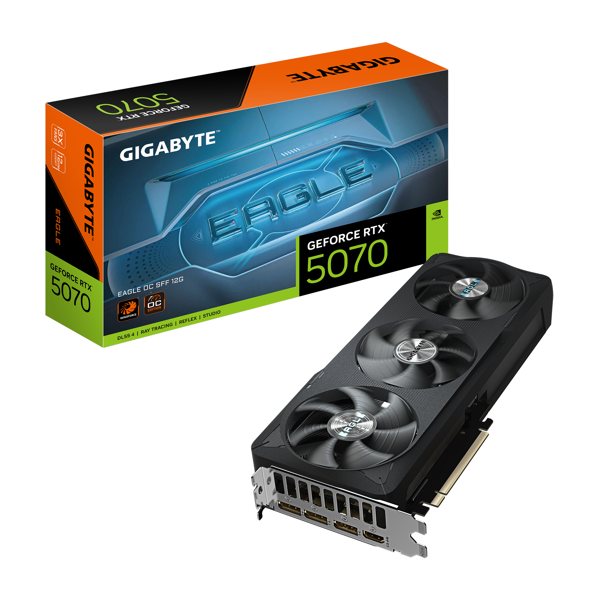 Gigabyte GeForce RTX 5070 EAGLE OC SFF 12G | NVIDIA | 12 GB | GeForce RTX 5070 | GDDR7 | HDMI ports quantity 1 | PCI-E 5.0