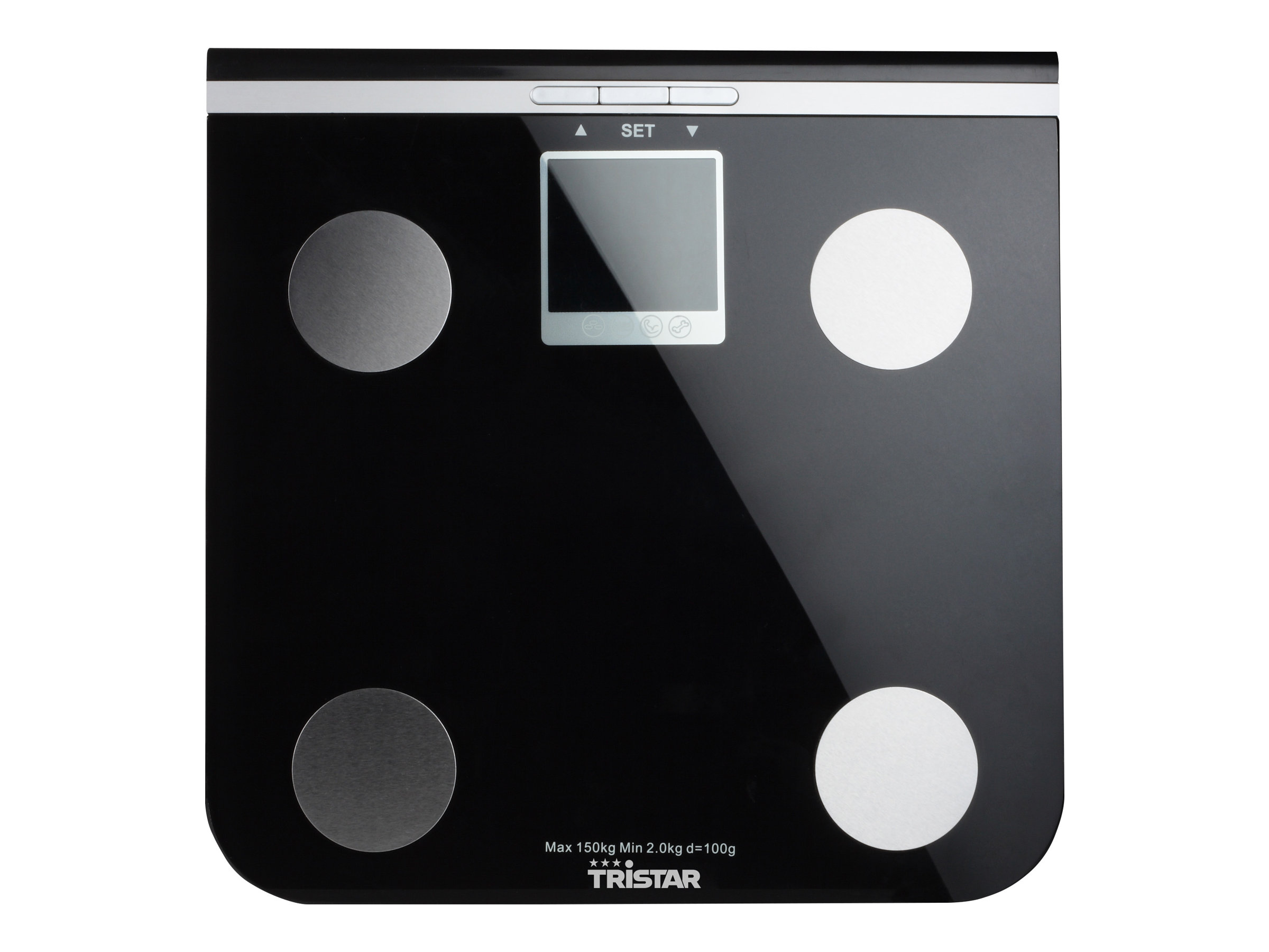 Tristar | Electronic | Maximum weight (capacity) 150 kg | Accuracy 100 g | Body Mass Index (BMI) measuring | Black