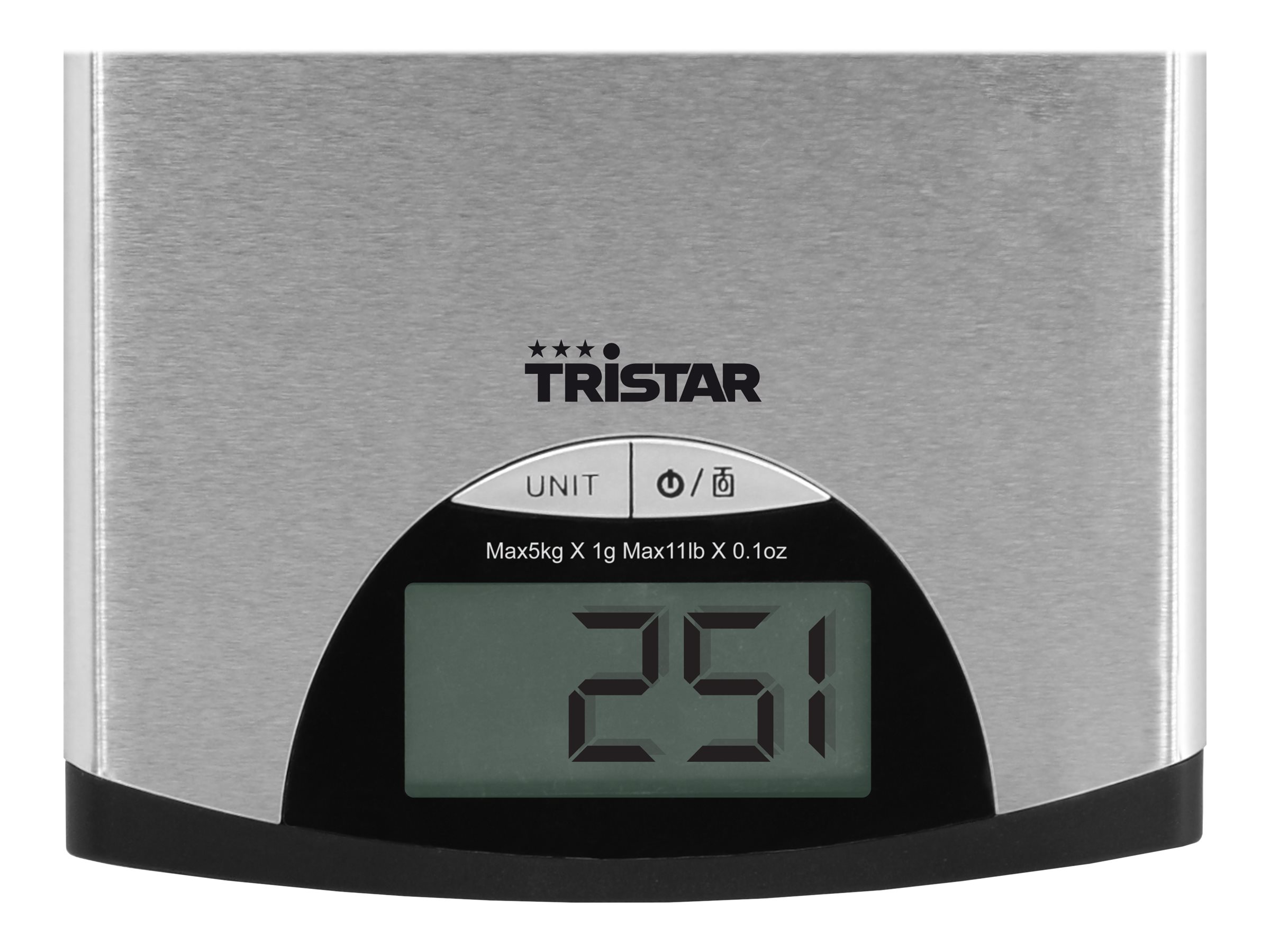 Tristar | Kitchen scale | KW-2435 | Maximum weight (capacity) 5 kg | Metallic - Image 3