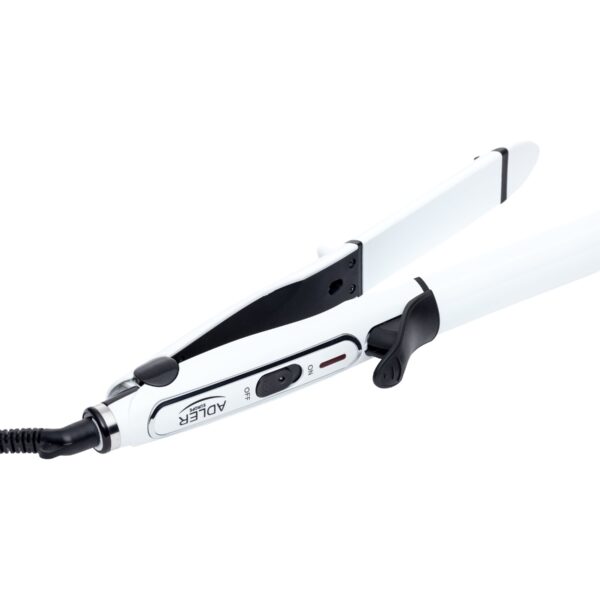 Adler | Hair straightener 2 in 1 | AD 2104 | Warranty 24 month(s) | Ceramic heating system | 50 W | White