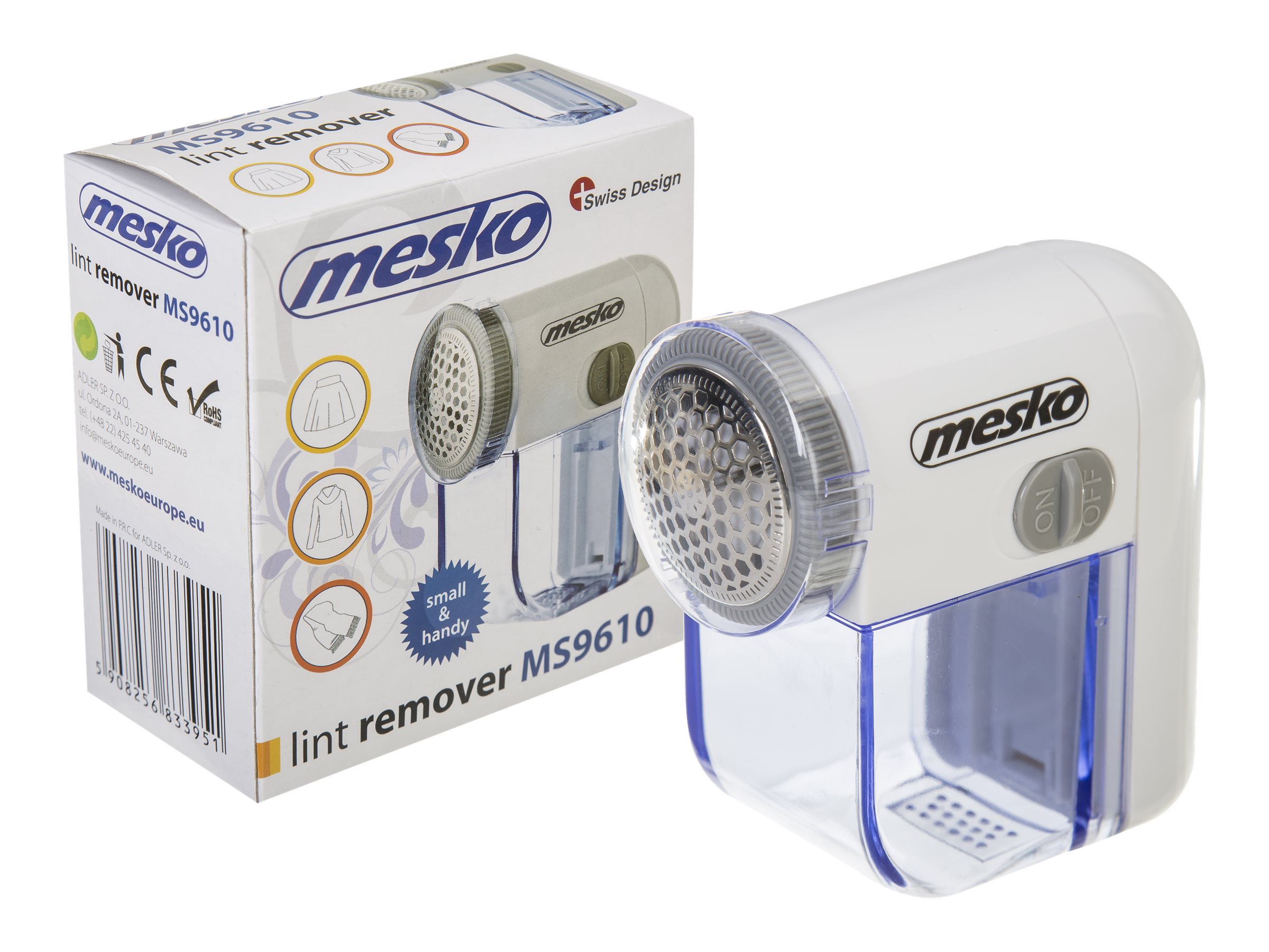 Mesko | Lint remover | MS 9610 | White | AAA batteries - Image 3