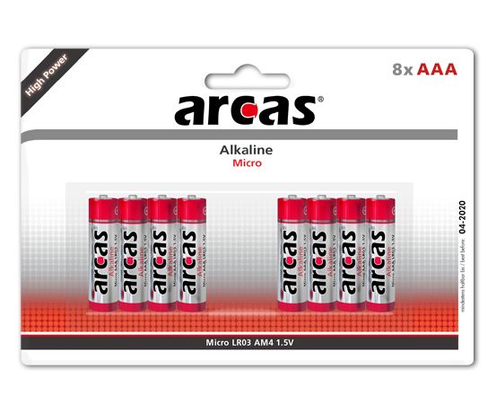 Arcas | AAA/LR03 | Alkaline | 8 pc(s)