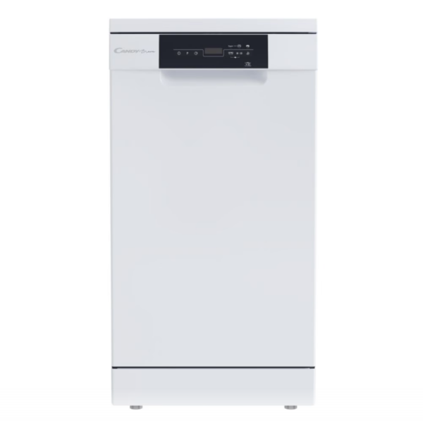 Candy Dishwasher | CDPH 2D1047W-01 | Free standing | Width 45 cm | Number of place settings 10 | Number of programs 7 | Energy efficiency class E | Display | White
