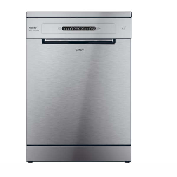 Candy Dishwasher | CF 3C7L0X | Free standing | Width 60 cm | Number of place settings 13 | Number of programs 5 | Energy efficiency class C | Stainless steel