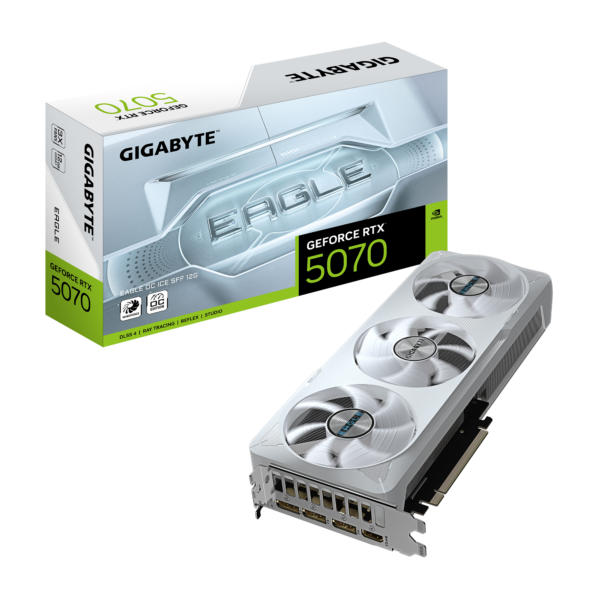 Gigabyte GeForce RTX 5070 EAGLE OC ICE SFF 12G | NVIDIA | 12 GB | GeForce RTX 5070 | HDMI ports quantity 1 | PCI-E 5.0