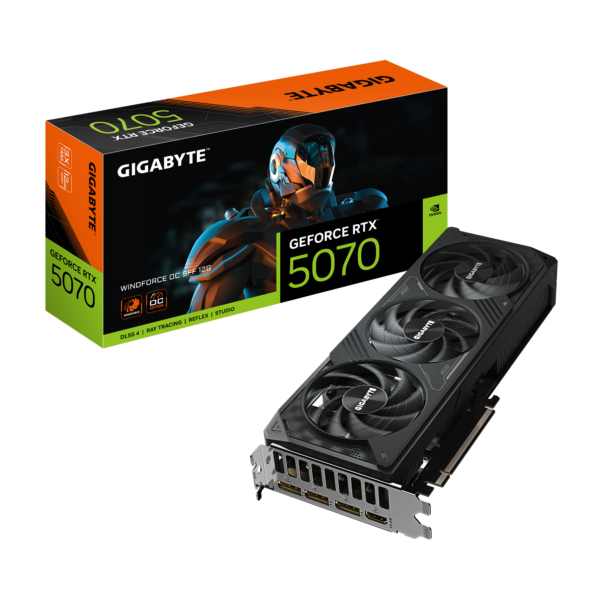 Gigabyte GeForce RTX 5070 WINDFORCE OC SFF 12G | NVIDIA | 12 GB | GeForce RTX 5070 | HDMI ports quantity 1 | PCI-E 5.0