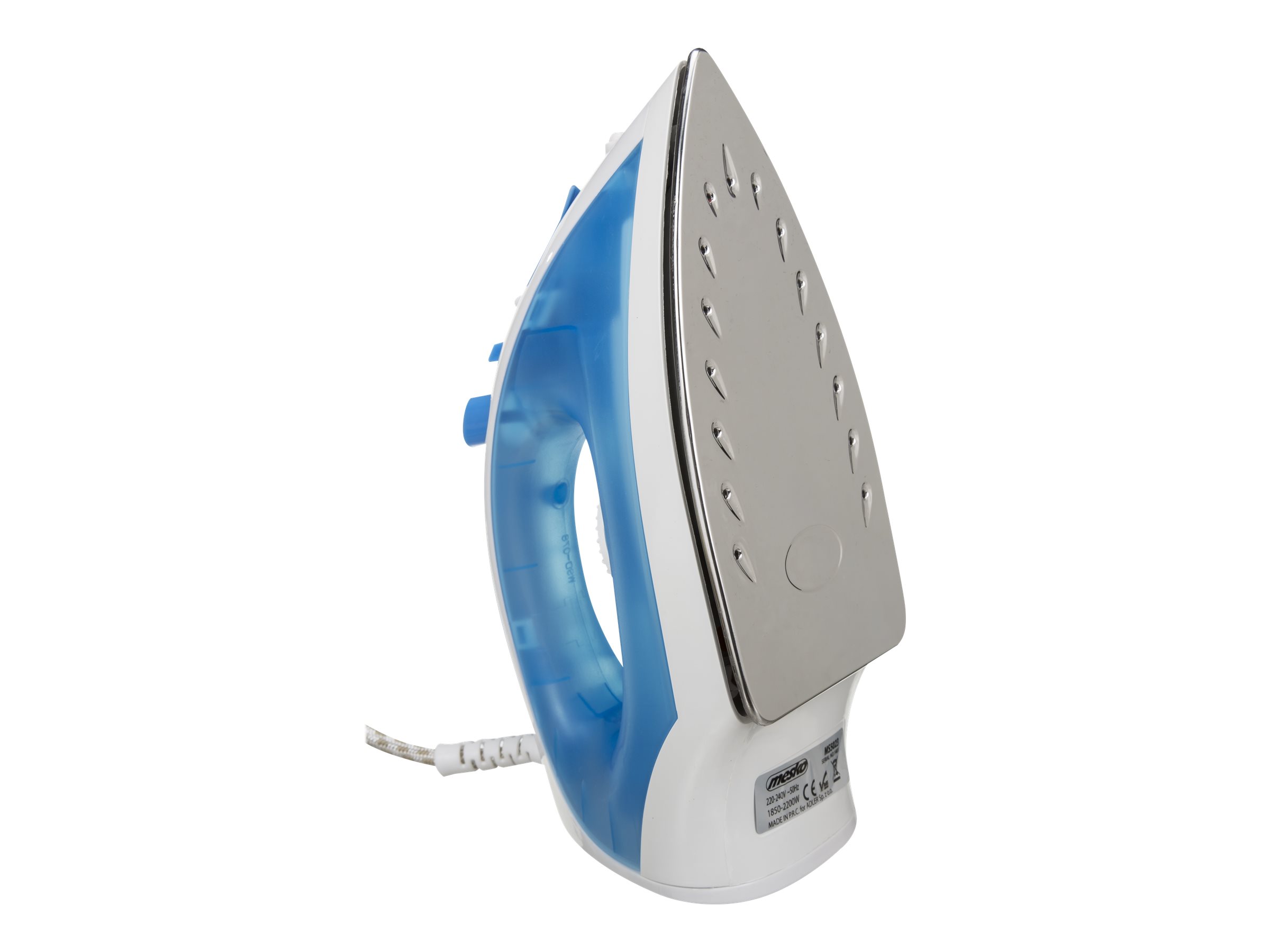 Iron | Mesko | MS 5023 | With cord | 2200 W | Blue/White - Image 2