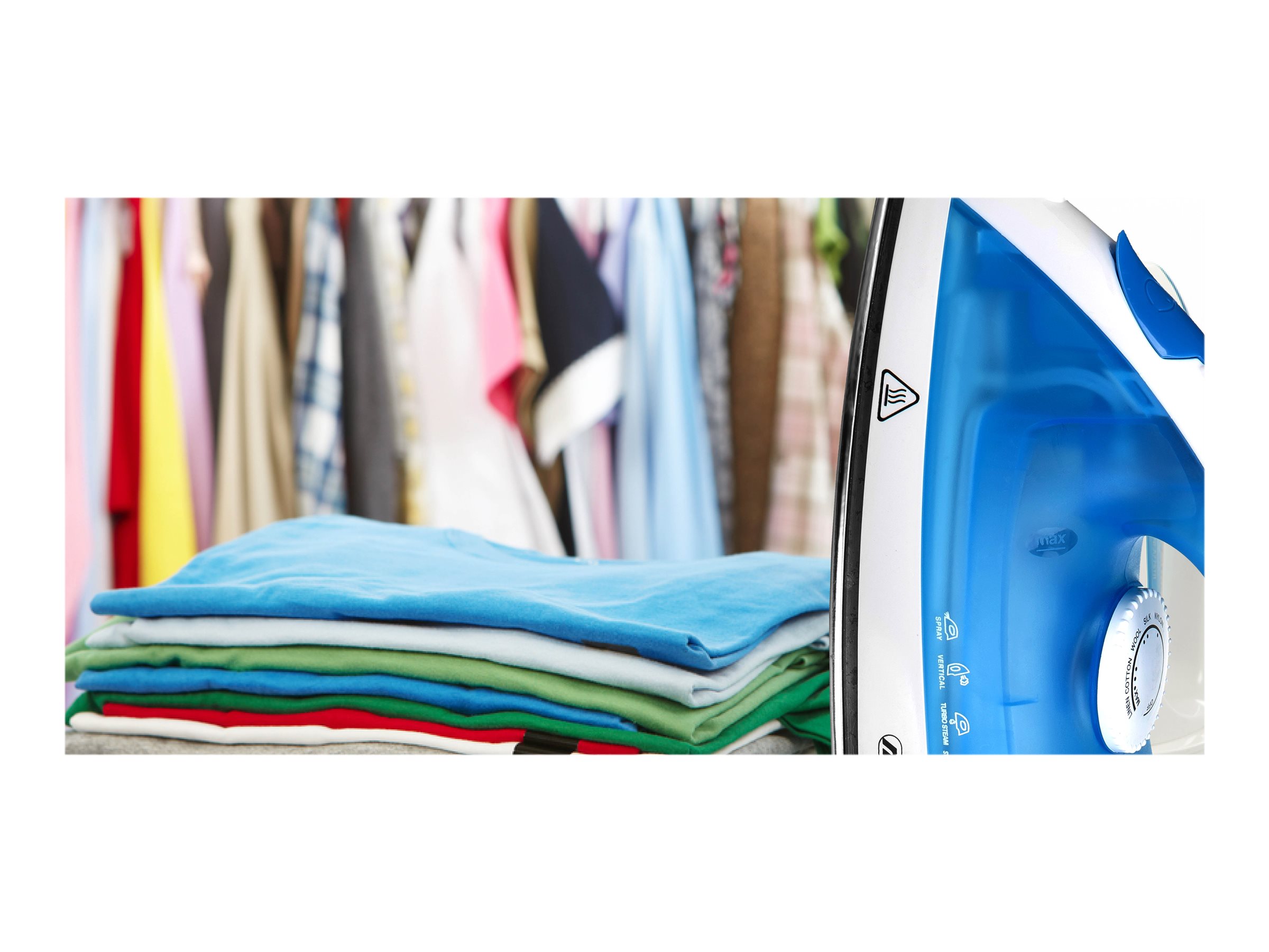 Iron | Mesko | MS 5023 | With cord | 2200 W | Blue/White - Image 10