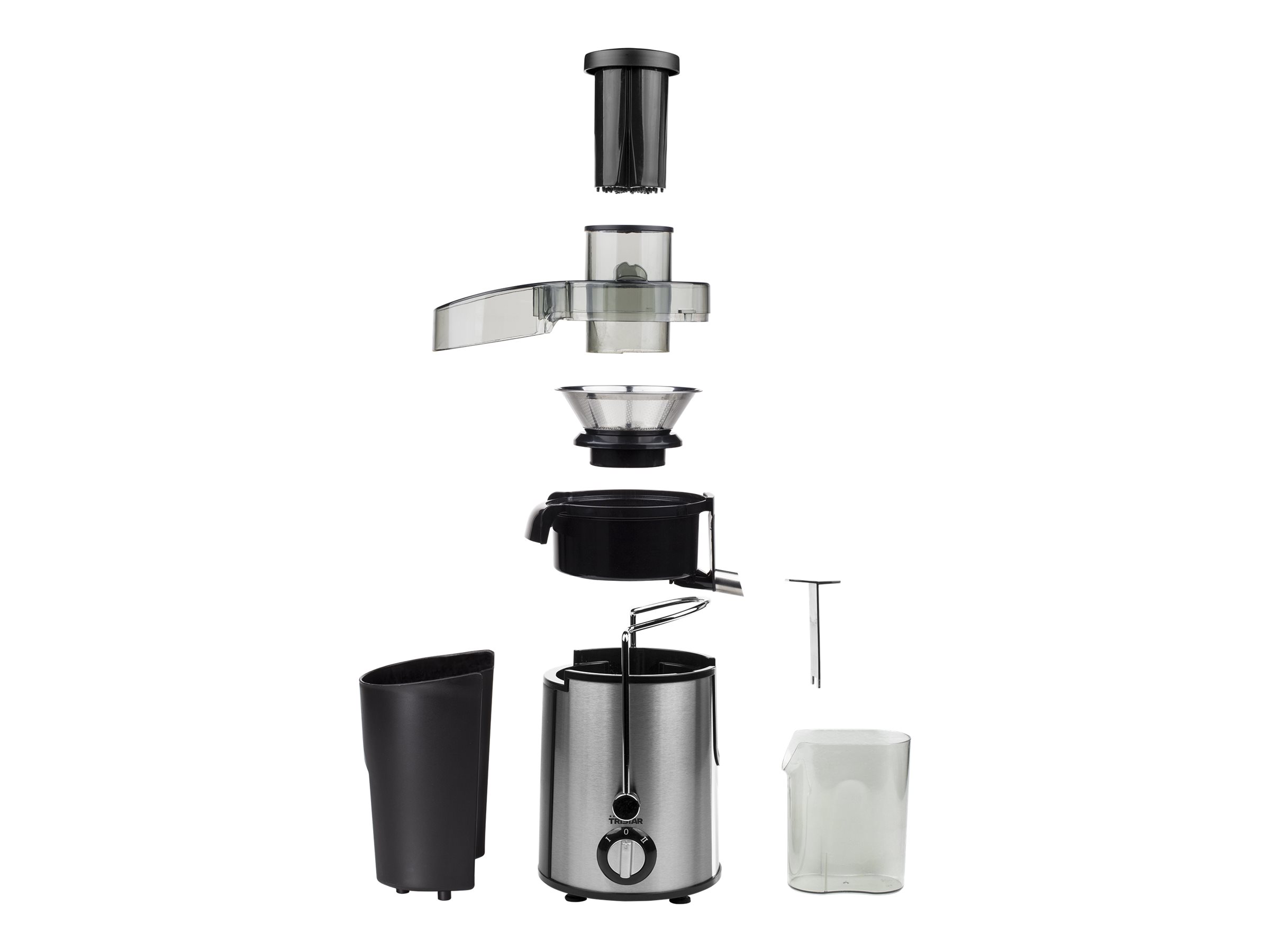 Juicer | Tristar | SC-2284 | Type Centrifugal juicer | Black/Stainless steel | 400 W | Number of speeds 2 - Image 2