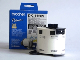 Brother | DK-11209 Small Address Labels | White | DK | 29mm x 62mm