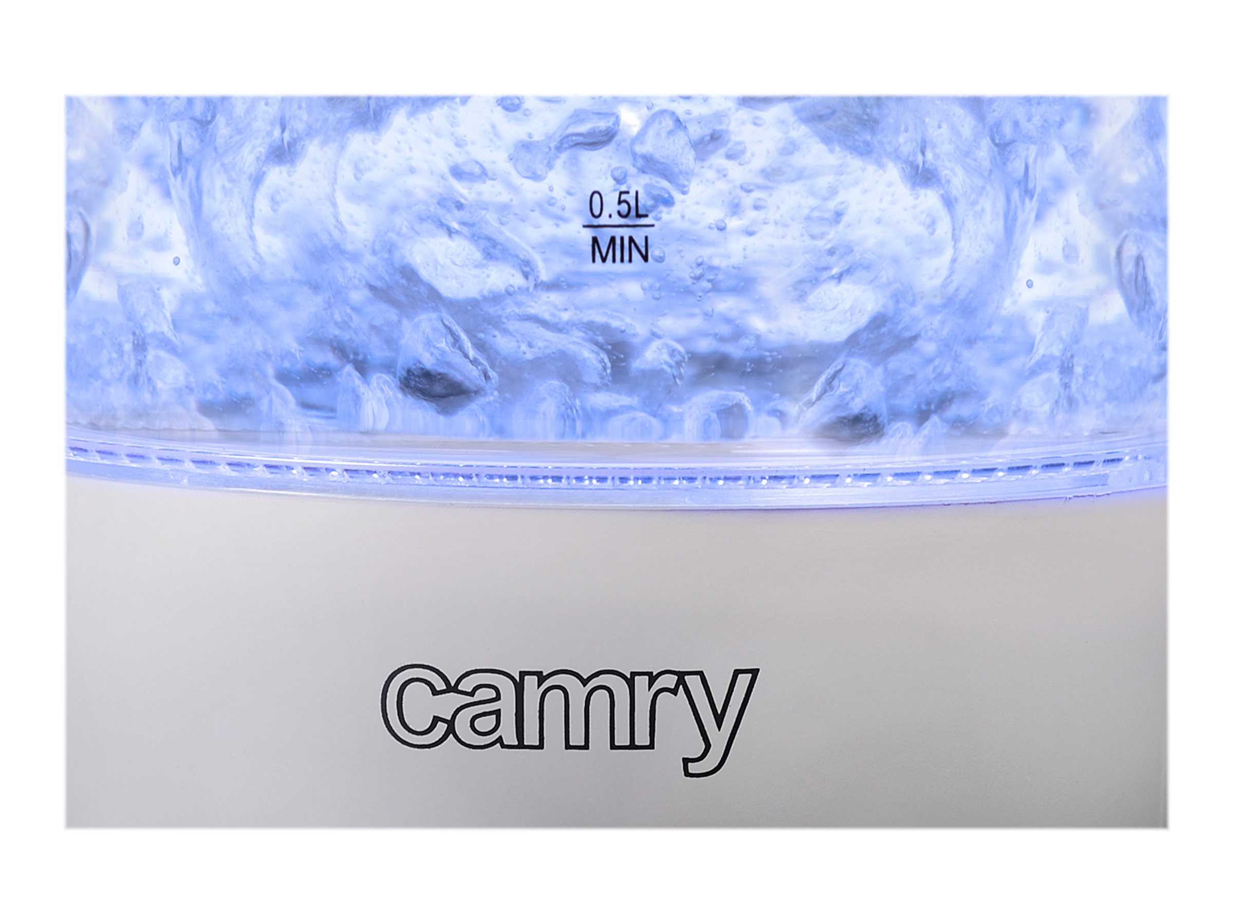 Camry | CR 1251 | Standard kettle | 2000 W | 1.7 L | Glass | 360° rotational base | Glass/Black - Image 10