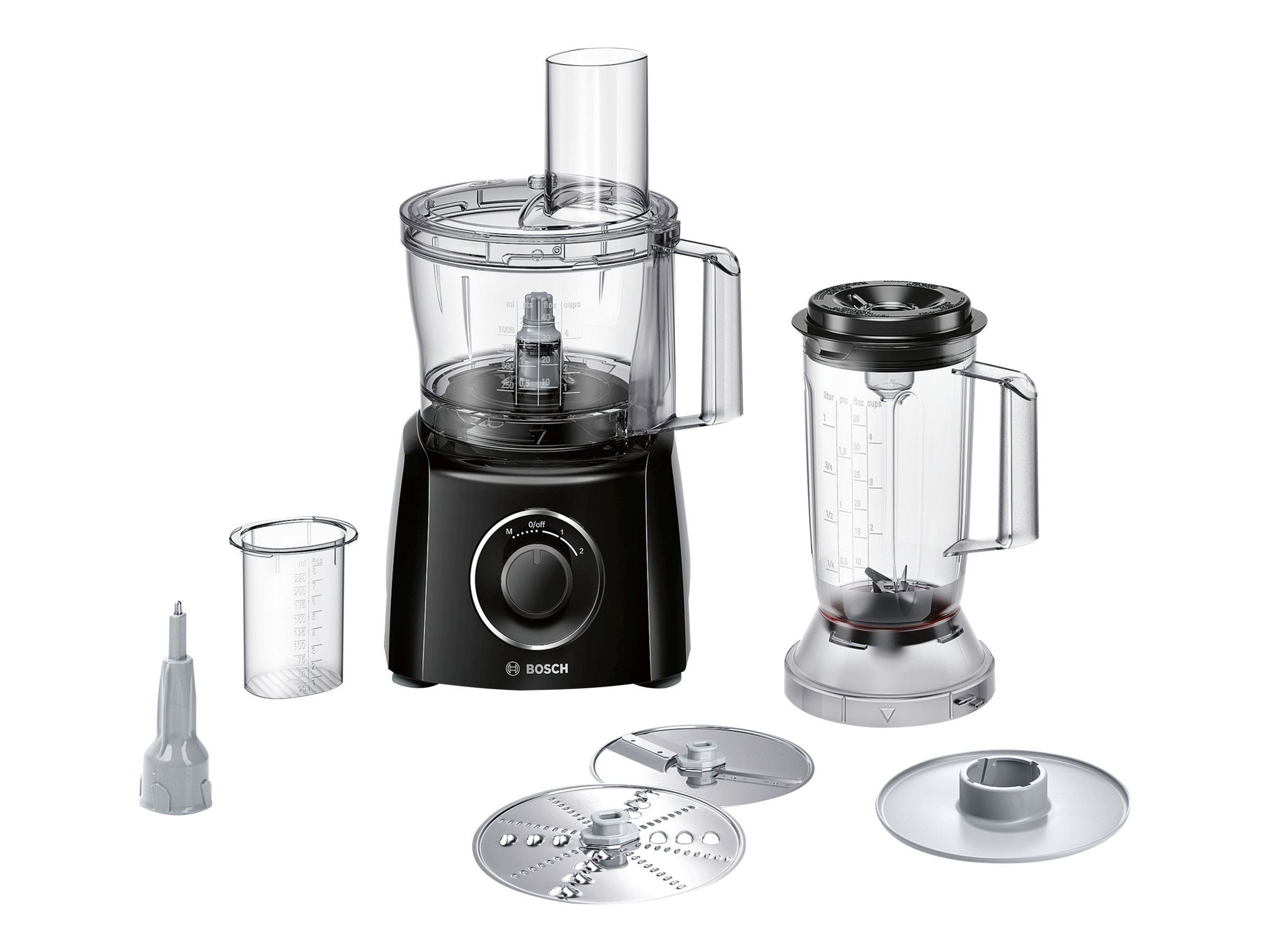 Bosch | Food processor | MCM3201B | 800 W | Number of speeds 2 | Bowl capacity 2,3 L | Ice crushing | Blender | Black - Image 4