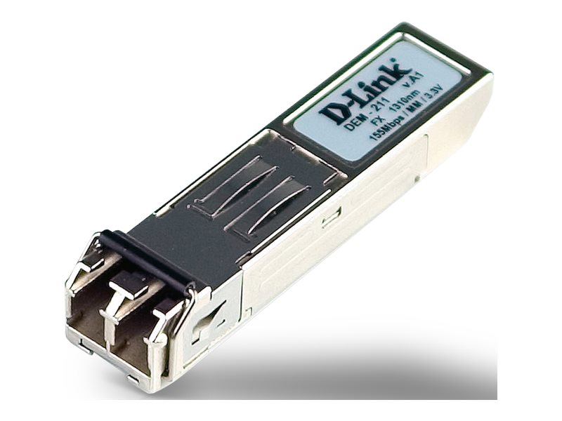 D-Link | DEM-211 | SFP | Multi-Mode Fiber | Dual LC | 10/100 Mbit/s | Wavelength 1310 nm | Maximum transfer distance 2000 m | 0 to +70C - Image 3