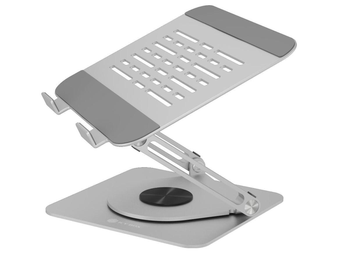 Raidsonic Laptop stands IB-NH300-R | Ergonomic positioning, Rotatable design | 17 " | Silver - Image 3