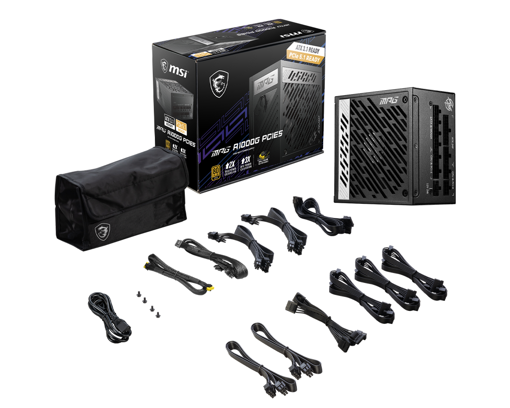 MSI Power Supply | MPG A1000G PCIE5 | 1000 W - Image 9