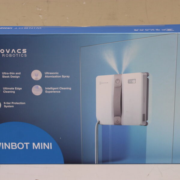 SALE OUT. Ecovacs Windows Cleaner Robot | WINBOT MINI GREY | Corded | Grey | DAMAGED PACKAGING, USED, DIRTY, MISSING LIQUID BOTTLE