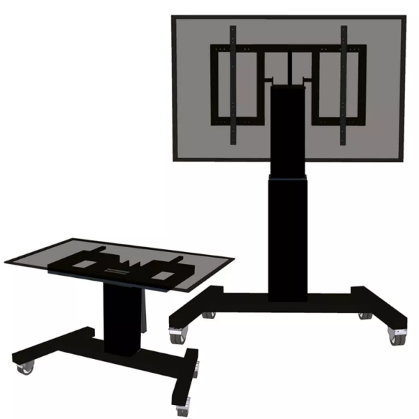 Neomounts Floor stand | PLASMA-M2500TBLACK TV trolley | Adjustable Height, Tilt | 42-100 " | Maximum weight (capacity) 150 kg | Black