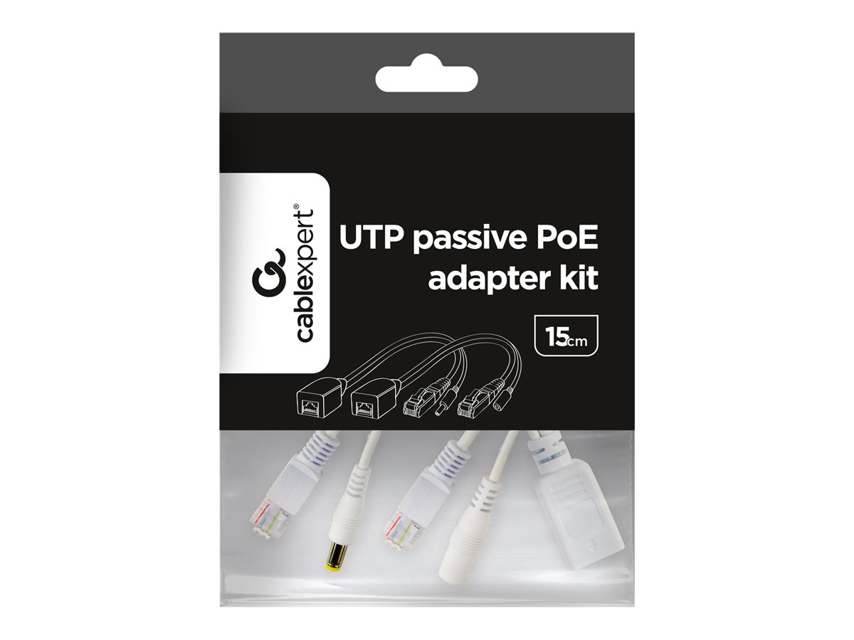 Cablexpert | PP12-POE-0.15M-W | 0.15 m | White | UTP passive PoE adapter kit - Image 4