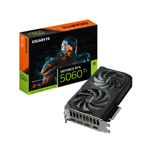 Gigabyte GeForce RTX 5060 Ti WINDFORCE OC 16G | NVIDIA | 16 GB | GeForce RTX 5060 Ti | GDDR7 | HDMI ports quantity 1 | PCI-E 5.0