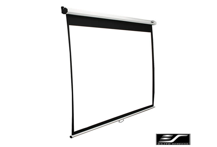 Elite Screens | M85XWS1 | Diagonal 215 cm | 1:1 | Viewable screen width (W) 152.4 cm | White - Image 3
