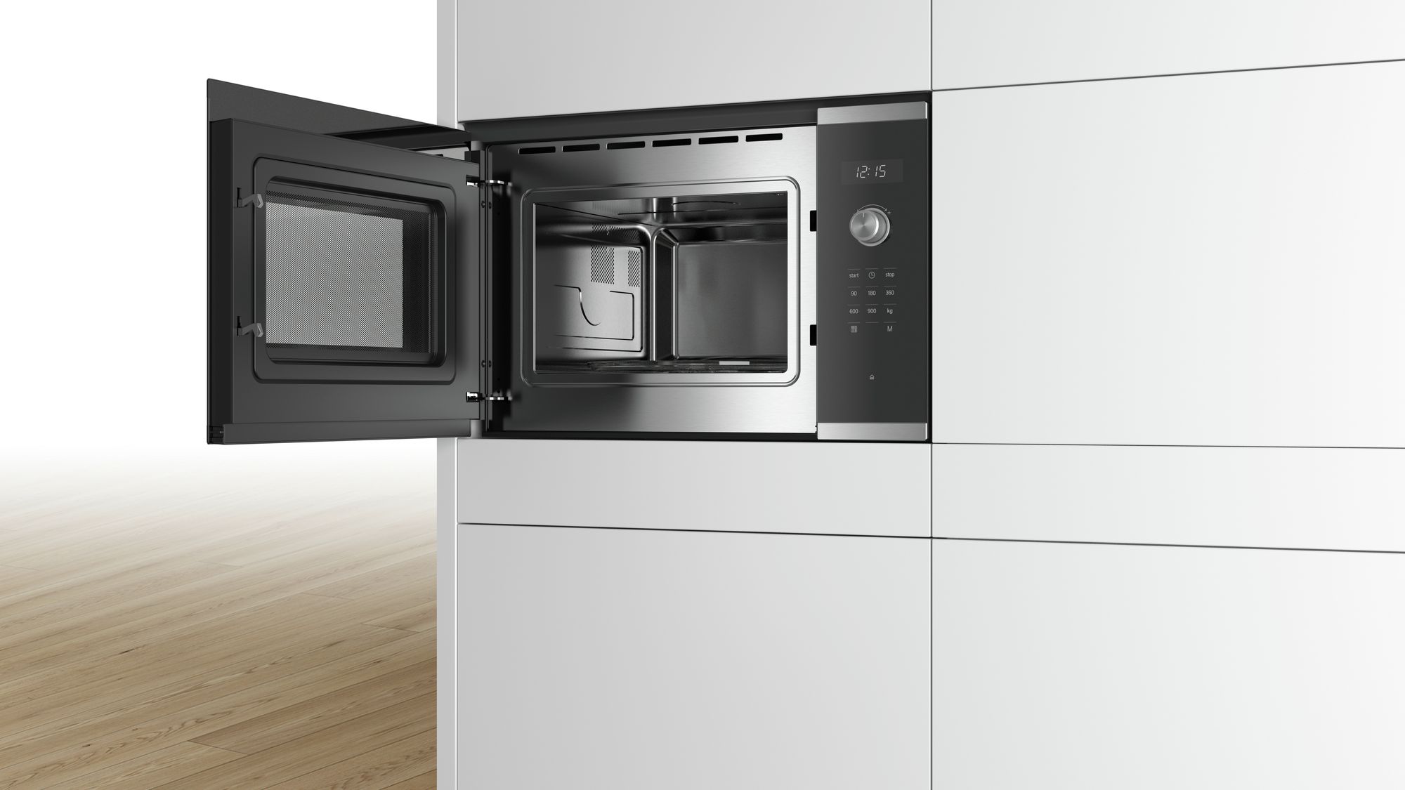 Bosch | Microwave Oven | BFL554MS0 | Built-in | 31.5 L | 900 W | Stainless steel - Image 3