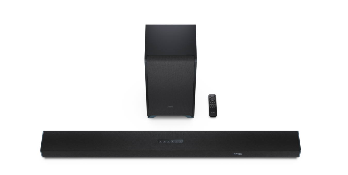 Sharp | 5.1.2 Dolby Atmos/DTS:X Soundbar with Wireless Subwoofer | HT-SBW55121(BK) | Bluetooth - Image 6