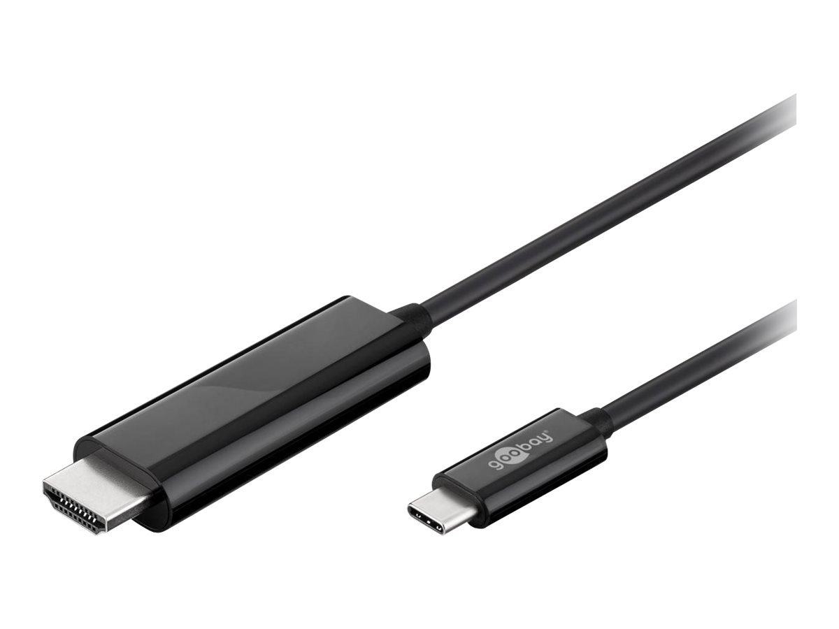 Goobay | USB-C HDMI adapter cable (4k 60 Hz) | USB-C male | HDMI male (type A) | USB-C to HDMI | 1.8 m - Image 2