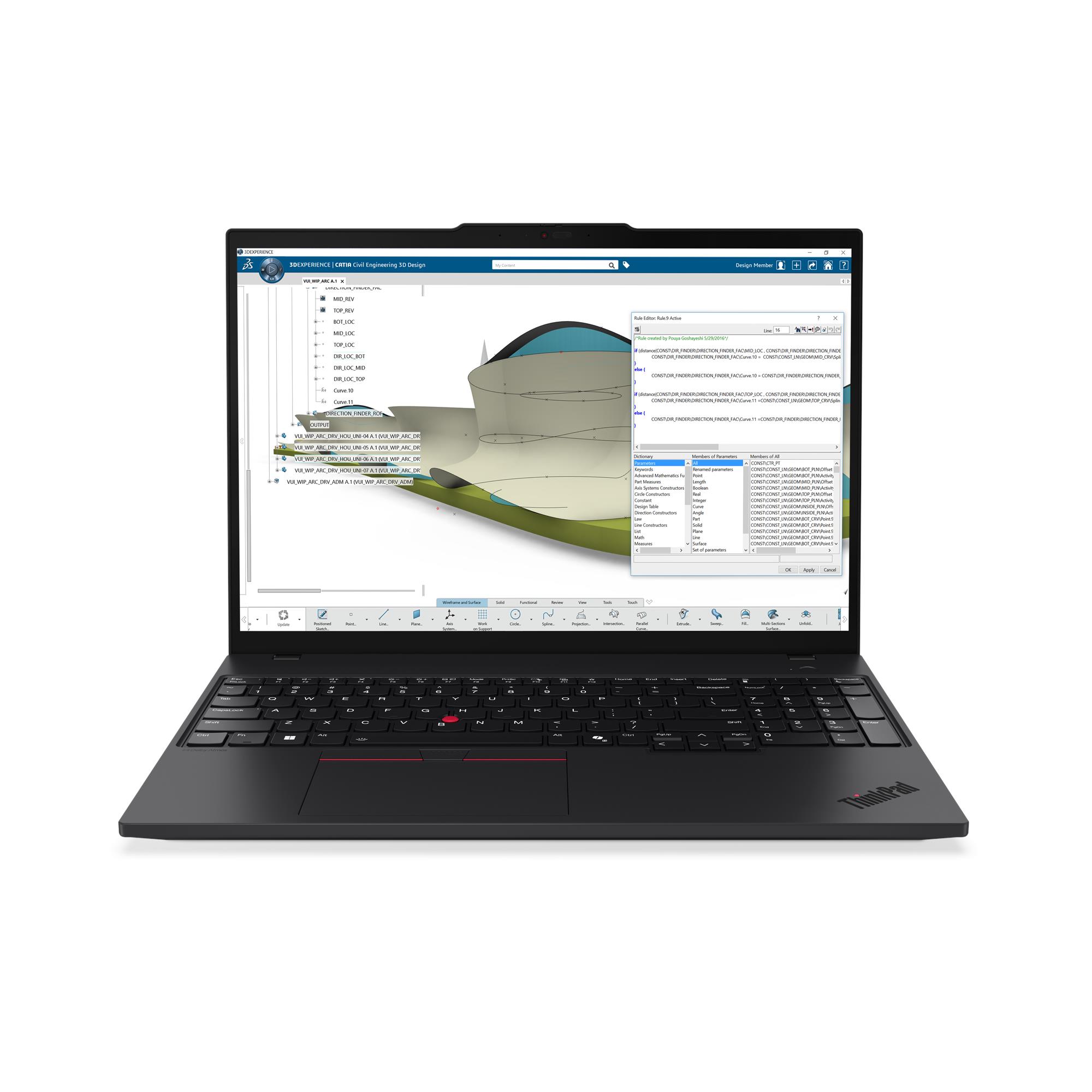 Lenovo ThinkPad P16s G4 AMD | Black | 16 " | IPS | WUXGA | 1920 x 1200 pixels | Anti-glare | AMD Ryzen AI 9 HX PRO | 370 | 64 (2x32GB) GB | SODIMM DDR5 | Solid-state drive capacity 1000 GB | AMD Radeon 890M Graphics | Windows 11 Pro | 802.11be | Bluetooth version 5.4 | Keyboard language Nordic | Keyboard backlit | Warranty 36 month(s) | Battery warranty 12 month(s)