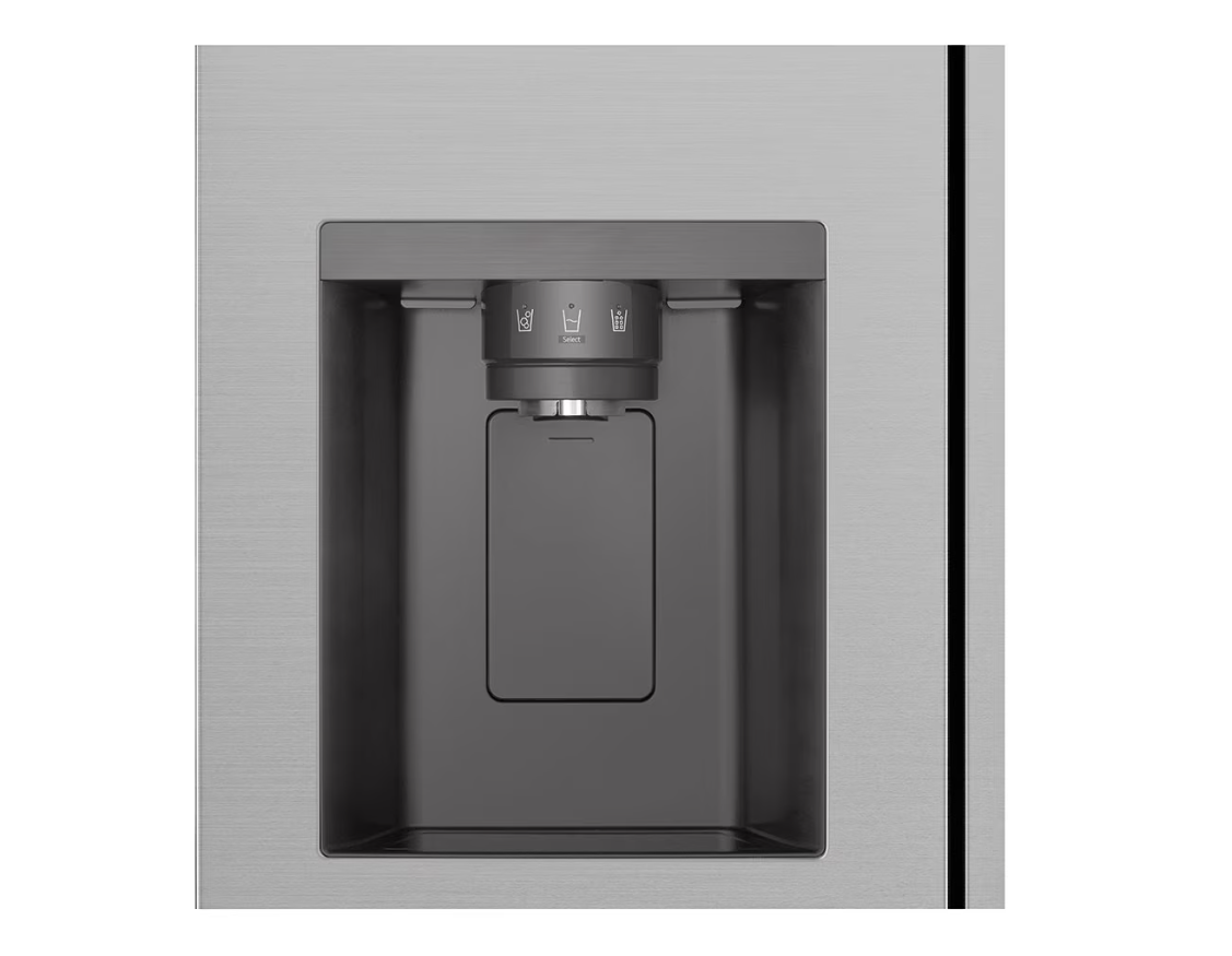 LG Refrigerator | GSLC41PYPE | Energy efficiency class E | Free standing | Side by side | Height 179 cm | Fridge net capacity 420 L | Freezer net capacity 221 L | Display | 36 dB | Grey - Image 5