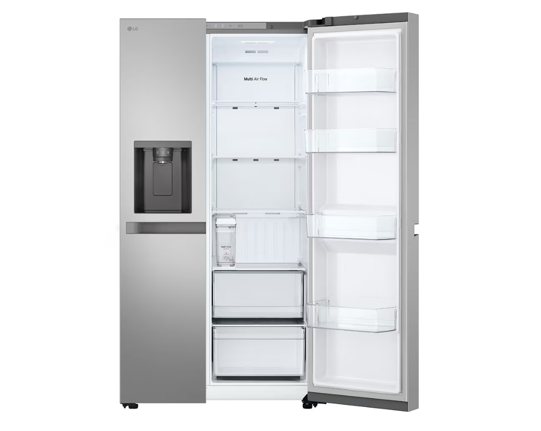 LG Refrigerator | GSLC41PYPE | Energy efficiency class E | Free standing | Side by side | Height 179 cm | Fridge net capacity 420 L | Freezer net capacity 221 L | Display | 36 dB | Grey - Image 10