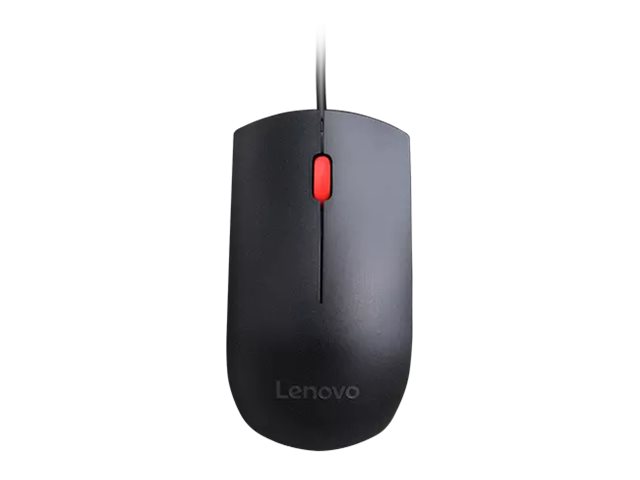 Lenovo Essential USB Wired Mouse, 1600 DPI, 1.8 m, 3 Buttons, Black | Lenovo | Essential USB Mouse | Optical sensor | wired | Black - Image 4